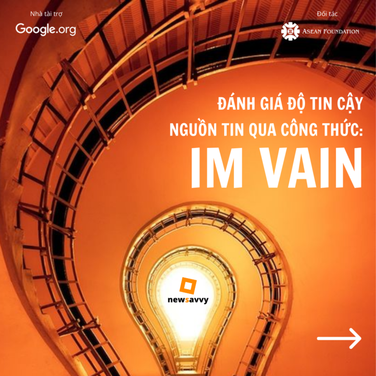 I’M VAIN – công thức đơn giản giúp bạn đối phó với “virus thông tin”