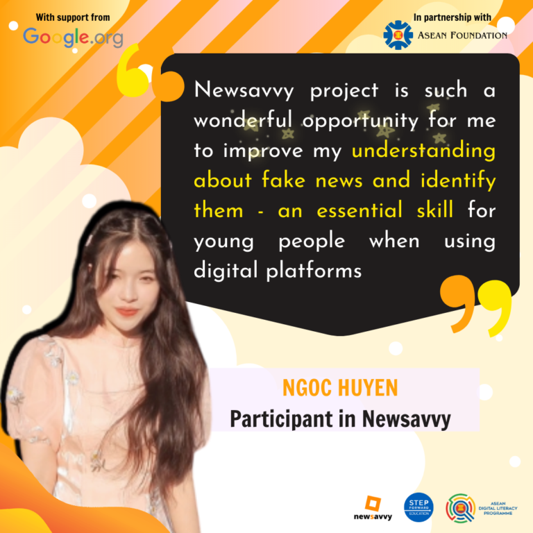 Ngoc Huyen: “Identify fake news – an essential skill for young people when using digital platforms”