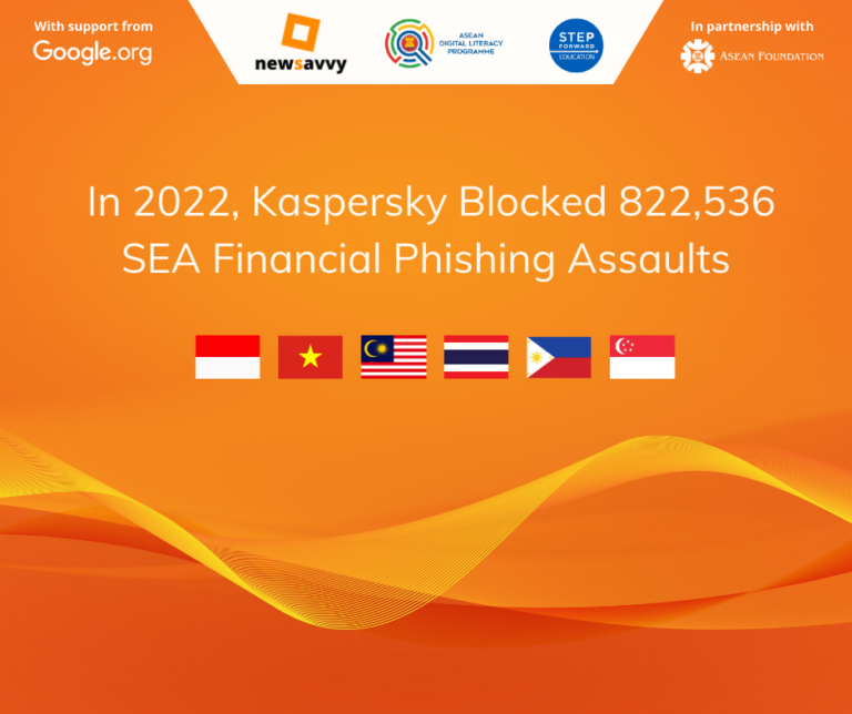 In 2022, Kaspersky Blocked 822,536 SEA Financial Phishing Assaults